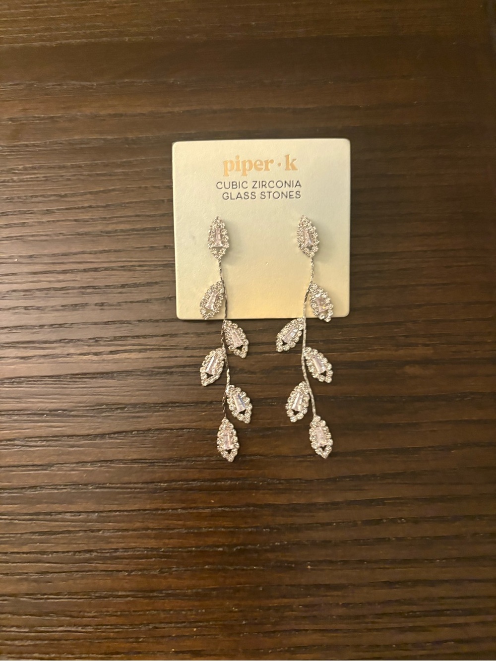 NEW Piper K Silver Petal Earrings